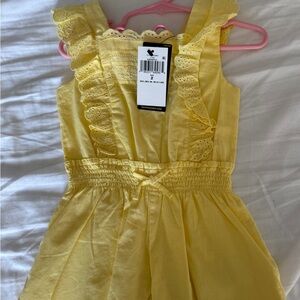 Ralph Lauren Sunny Yellow Eyelet Romper